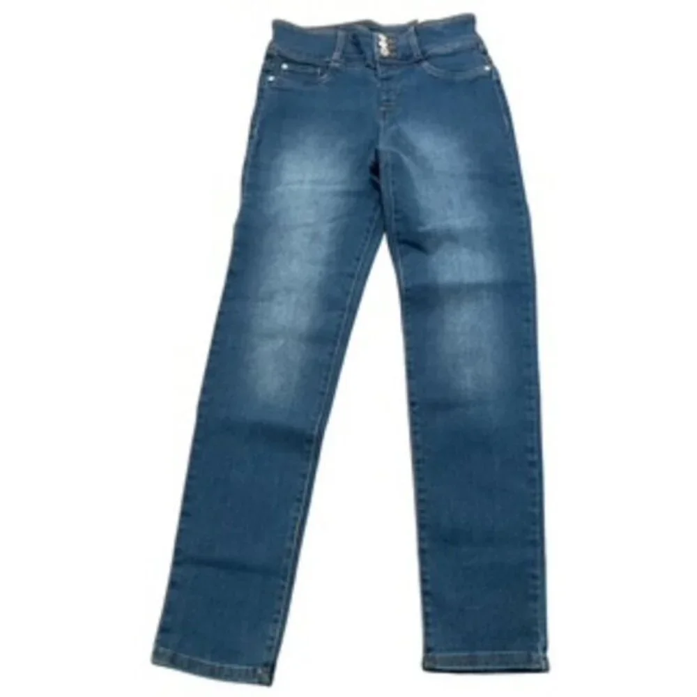 NEW DKNY Girls Jeans size 14 stretch denim reg rise‎ fitted style NWT